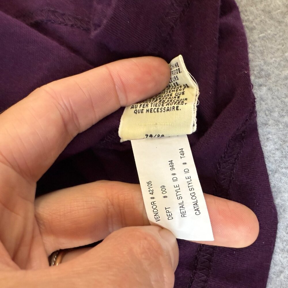 Eddie Bauer Womens Purple Cotton Long Sleeve Crewneck Shirt Basic Top Size Large - Picture 9 of 10